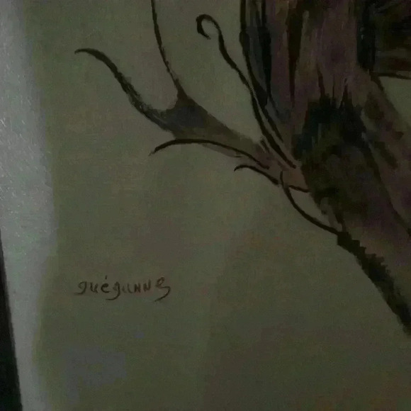 Original Oil Painting. Framed and signed with  plaque.🦤🐦 - Picture 3 of 4